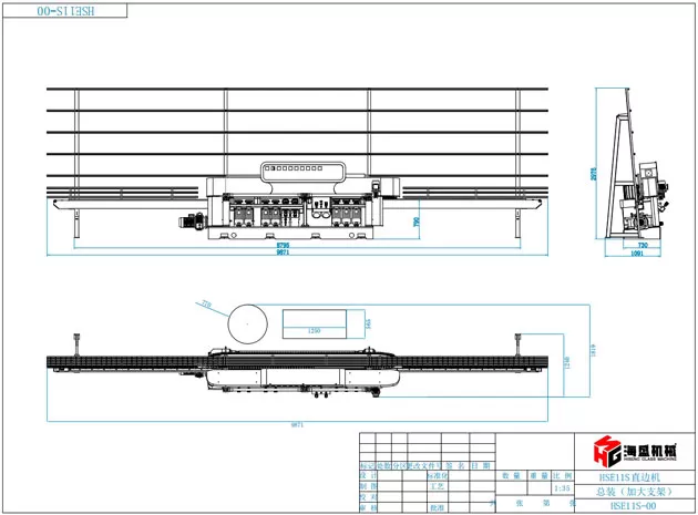 Máy viền kính thẳng HSE-11S