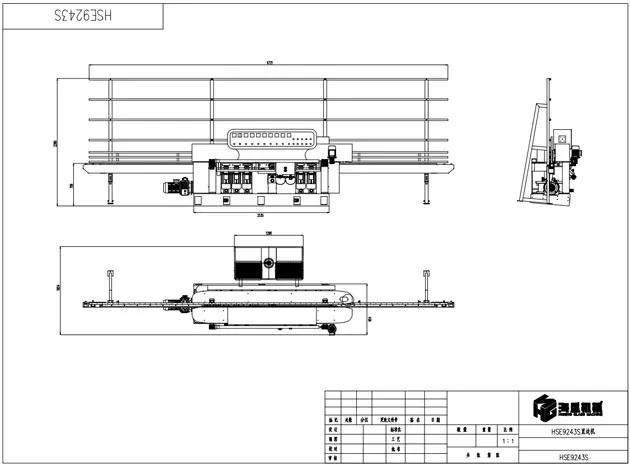 Máy viền kính thẳng HSE-9243S